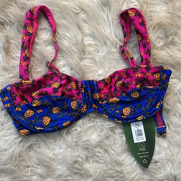 Farm Rio fruit dots bikini top medium - Picture 2 of 4